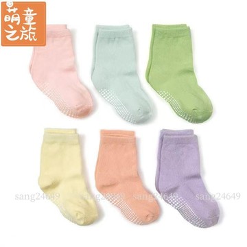 【限時特賣】兒童地板襪 中筒襪 除臭襪 止滑襪防滑點膠 居家室內學步襪 蹦床襪 遊樂園襪 幼稚園襪糖果色襪子男童女 萌童