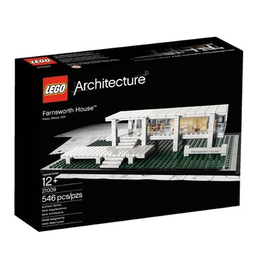 7500【台中翔智積木】LEGO 樂高 建築系列 21009 Farnsworth House 范斯沃斯別墅 輕微盒損
