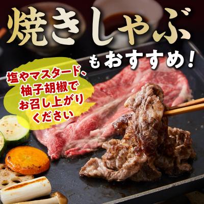 ふるさと納税 大崎町 鹿児島県産黒毛和牛ロースしゃぶしゃぶ用　400g