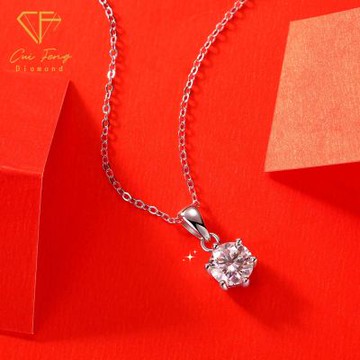 【CF鑽飾】項鍊 莫桑鑽《宣言》鑽石項墜 情人禮物 生日送禮 飾品 求婚 告白