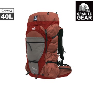 Granite Gear 登山健行背包【鐵鏽橘/深紅】Crown3 40 ECO 50045