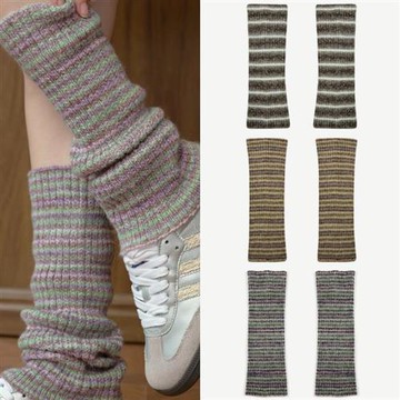 【巴黎精品】現貨+預購 針織堆堆襪套泡泡襪小腿襪秋冬造型防寒加絨厚磅休閒生日禮物-羊毛堆堆襪4色a1ls90