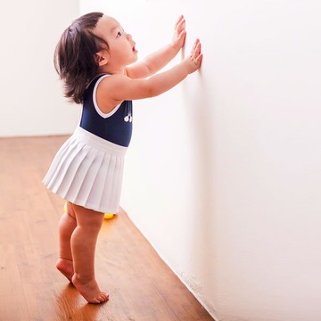 Aprilpoolday 泳裝 / BABY PLEATED / 白色