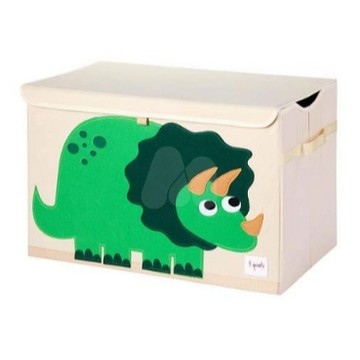 【福利品商品】加拿大 3 Sprouts 大型玩具收納箱 小恐龍, 1入,61*37*38cm