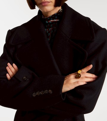 Dries Van Noten Wool-blend twill coat