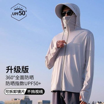 夏季戶外冰絲防曬衣男女夏季防紫外線輕薄款透氣釣魚防曬服外套涼感外套 冰絲防曬衣 防曬外套 高倍防曬 戶外速乾防曬服 防紫