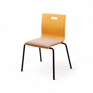 Provour | EH系列 木質辦公椅、餐椅 (基本) 米白坐墊+淺椅背