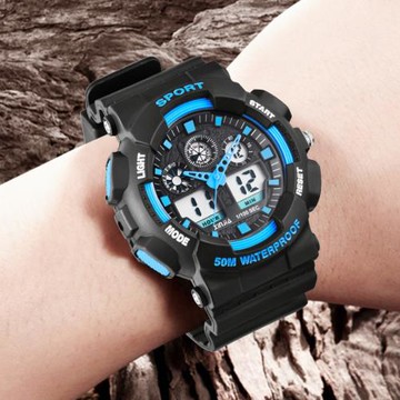 信佳青少年手表男時尚潮流中學生韓版戶外運動電子表夜光防水男表