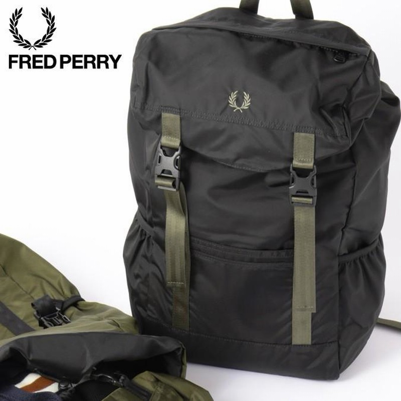 フレッドペリー メンズ バックパック 大容量 リュック 大きい Fred Perry 45×27×24cm ユニセックス 男女兼用 2色 ブラック  アイリスリーフ レディース | LINEショッピング