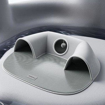 POPO貓隧道貓窩夏季封閉式涼席冰墊床躲避屋四季通用夏天貓咪鉆洞