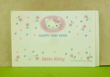 【震撼精品百貨】Hello Kitty 凱蒂貓~3入明信片-粉小花