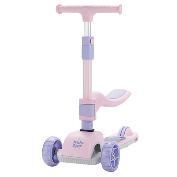 Kids Star - 二合一兒童滑板車-粉色