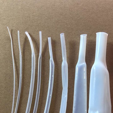 1.7倍聚四氟乙烯FEP熱縮套管 PTFE鐵氟龍熱縮管耐高溫透明熱縮管