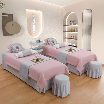 網紅美容床罩套四件套床罩高端輕奢簡約洗頭按摩四季通用2025秋冬