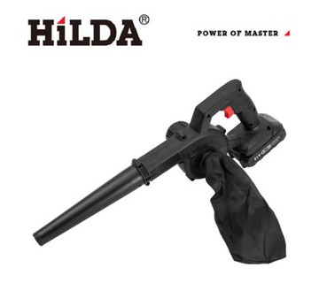 【HILDA】希爾達電動工具 21V 雙電 鋰電吹風機 吹葉機 黑色