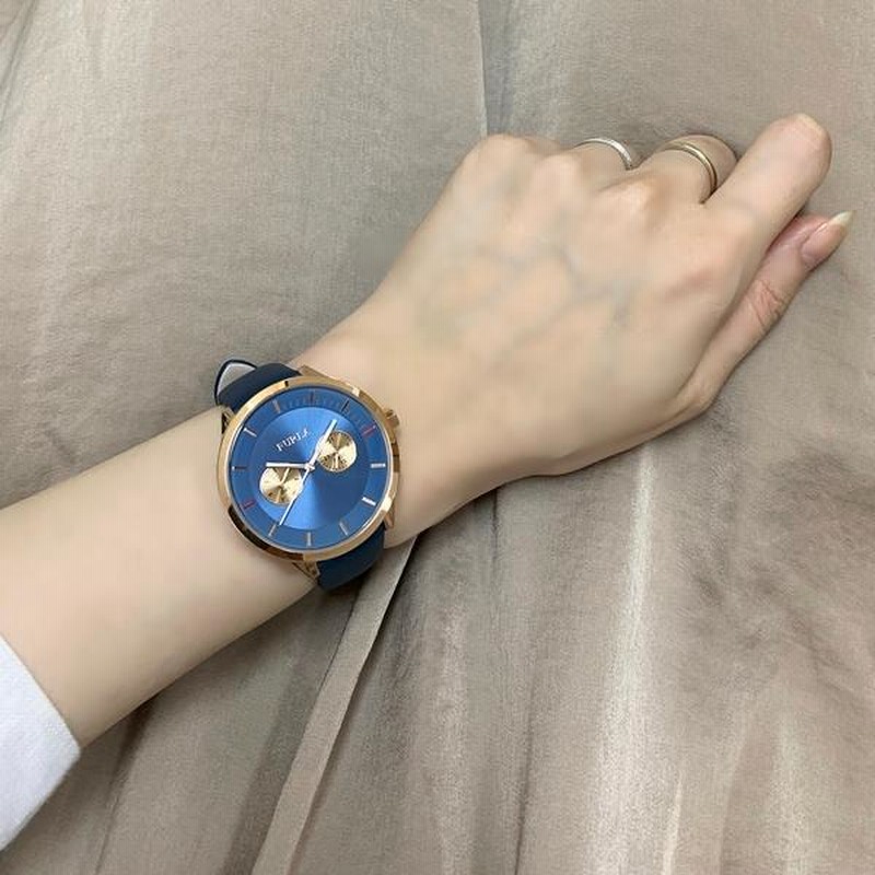 FURLA フルラ レディース メトロポリス ネイビーブルー 天然皮革