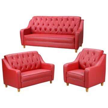 Homelike 喜家居1+2+3人座皮沙發組(1468)