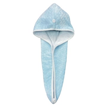 Gemini 双星毛巾 加厚雙層珊瑚絨超吸水乾髮帽 雙倍加絨加厚 自帶掛繩 方便收納  藍色  1個