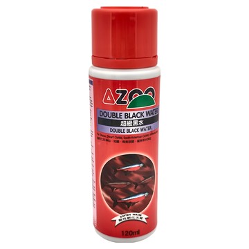 AZOO 超級黑水 適用於七彩神仙、短鯛、南美慈鯛、龍魚等水族 軟化水質  120ml  1瓶