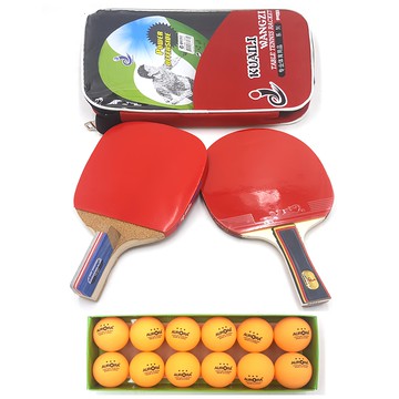 Dadamgi 混合型桌球拍2入 + AURORA 3星桌球12入 組  TR-003  混合型 直拍式:138x255x12mm;橫拍式:150x255x12mm  1組