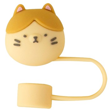 Oolab 良杯製所 喵星人矽膠防塵細吸管蓋 布丁  1個  1個