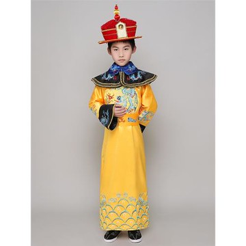 清朝皇帝皇后服裝古裝成人太子龍袍鳳袍男女兒童皇上小阿哥演出服