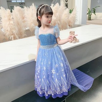 冰雪花公主漸層亮片蓬蓬紗裙 萬聖節服裝 造型服 公主服 大童 女童 角色扮演 攝影【BB3029】