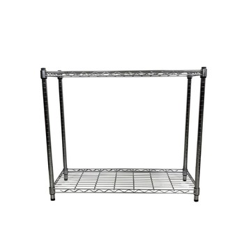 Top queen 【Top queen】35 x 90 x 75 cm 二層鐵力士鍍鉻萬用收納架