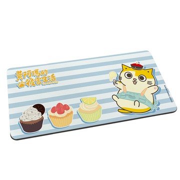 【黃阿瑪的後宮生活】軟式珪藻土吸水地墊-點心吃什麼系列 阿瑪杯子趣 （80x38x0.5cm） _廠商直送