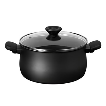 MEYER 美亞 鎧甲系列 導磁不沾雙耳湯鍋 含蓋  24cm  特級耐用不沾塗層  5.7L  單色  1個