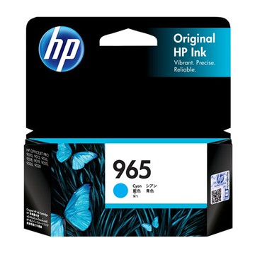 HP 藍色原廠墨水匣 / 盒 3JA77AA 965