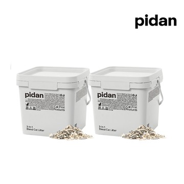 pidan 寵物貓砂│【3in1】原味豆腐&球形膨潤土&活性炭豆腐 - 三合一混合貓砂 - 5.2kg 超值2桶裝