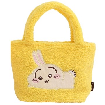 吉伊卡哇CHIIKAWA絨毛小提袋 - 兔兔款(黃)