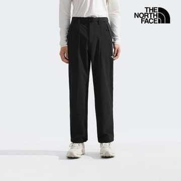 【The North Face 官方旗艦】 北面男款黑色吸濕排汗涼感縮口褲｜8CQMJK3