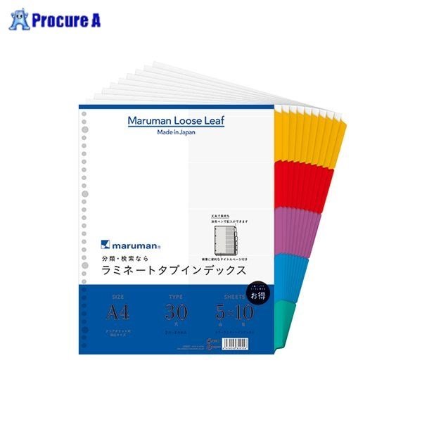 Ａ4ラミタブ見出し 2穴12山 5組 ファイル ケース ファイルサプライ ファイル用インデックス マルマン LT4212F 4979093421237