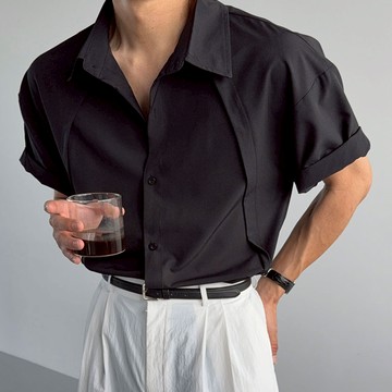 【Metanoia】🇰🇷韓製 素色短袖襯衫