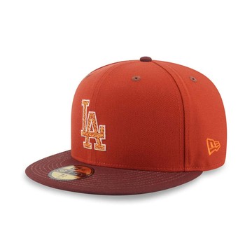 NEW ERA 男女 59FIFTY PACK - FALL PARK 洛杉磯道奇 紅/赤褐 NE15169484