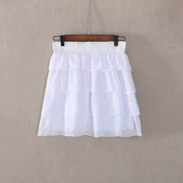 夏款女裝百搭百褶裙短裙純色半身裙子有內襯時尚氣質顯瘦