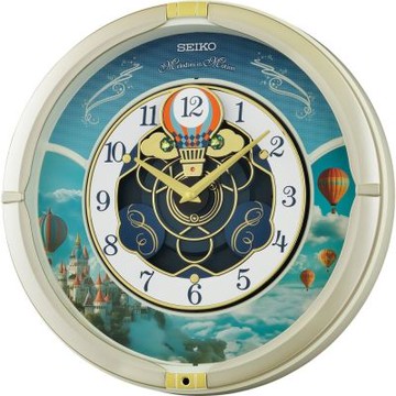 SEIKO 日本精工 熱氣球 音樂報時掛鐘(QXM616S)40cm