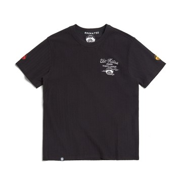 江戶勝｜加大碼｜男裝｜經典斜紋印花短袖T恤