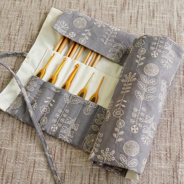 🌙【YXJ】手作收納包 24格｜🇯🇵日本空運｜HARAWOOL｜收納包 工具包 刺繡 夜影小居