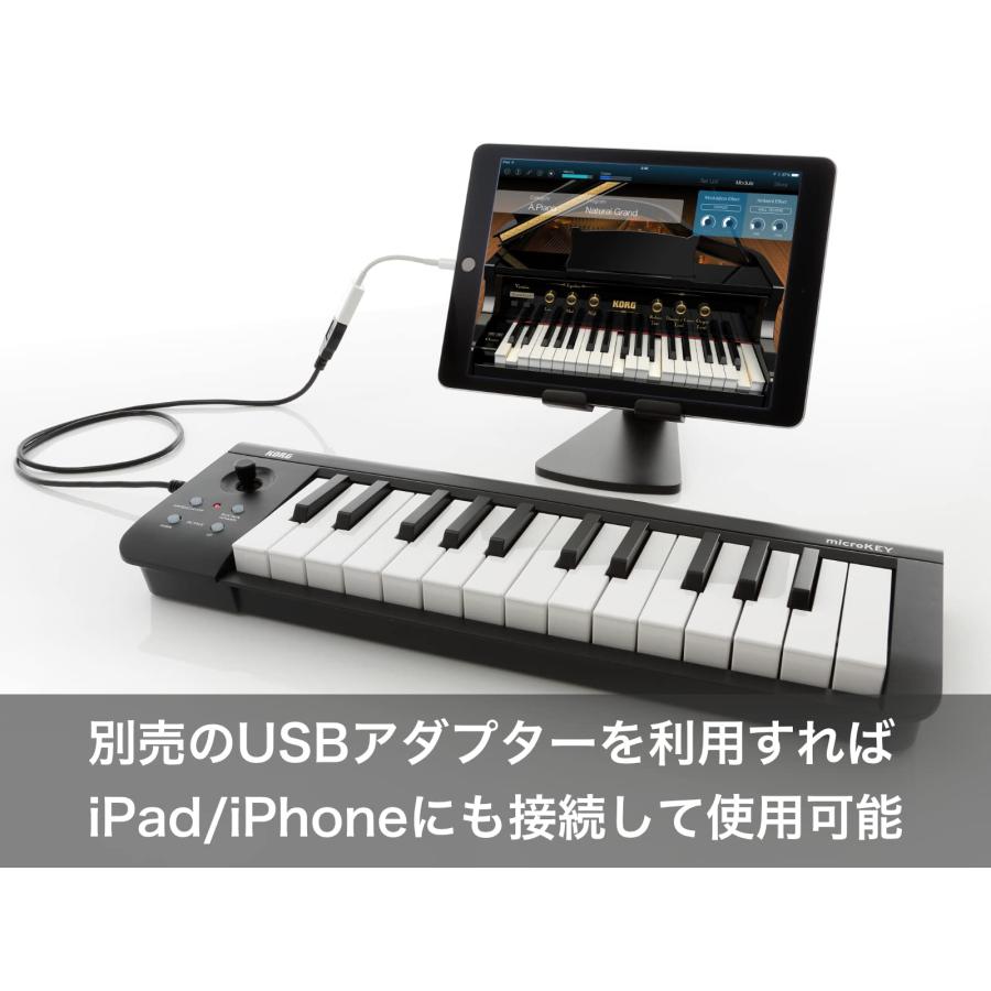 KORG （コルグ） MIDI キーボード コントローラー USB パスパワー DTM プラグイン付属 microKEY （マイクロキー） 25鍵盤