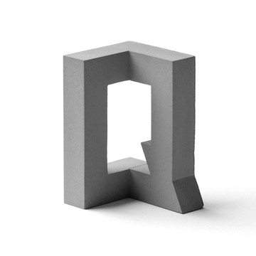水泥字母 Q