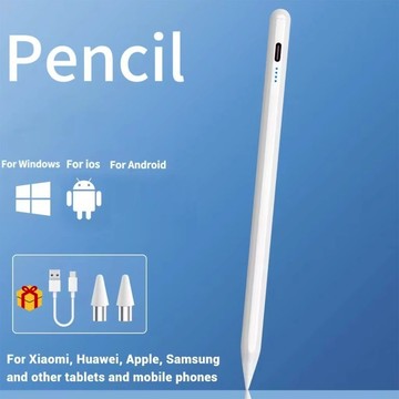 最新 通用電容式 觸控筆 超細筆頭 充電式 還原真實畫筆 畫畫 寫字 適用iPhone iPad 安卓手機平板