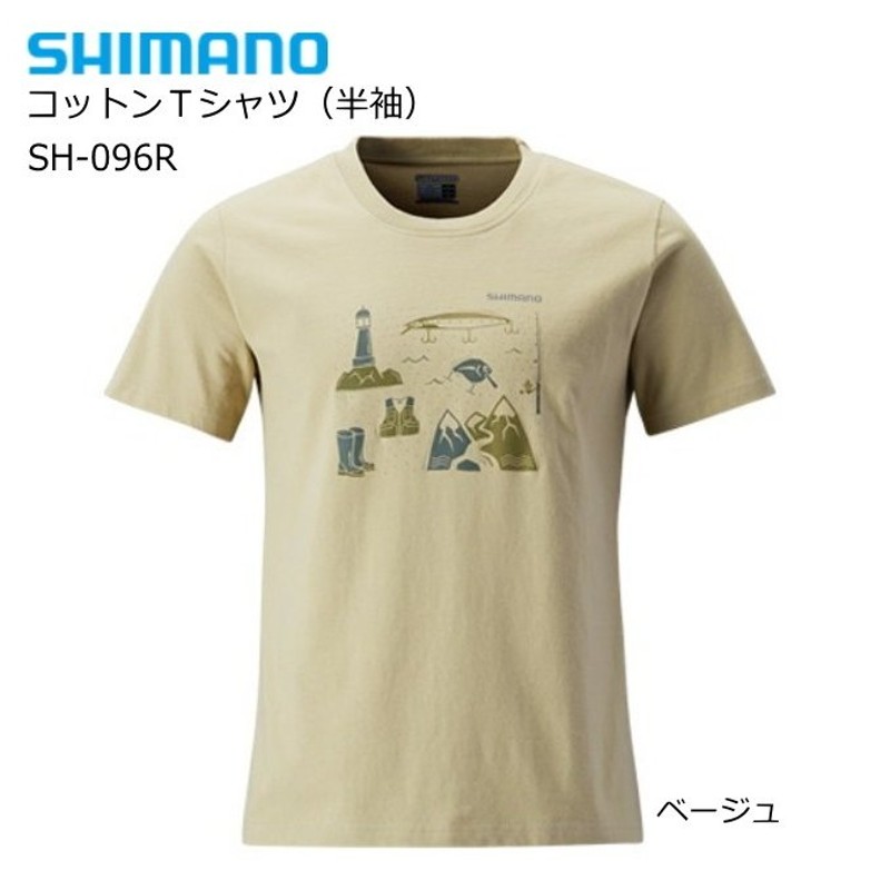 シマノ コットンＴシャツ (半袖) SH-096R ベージュ Sサイズ (S01) (O01) 通販 LINEポイント最大0.5%GET |  LINEショッピング