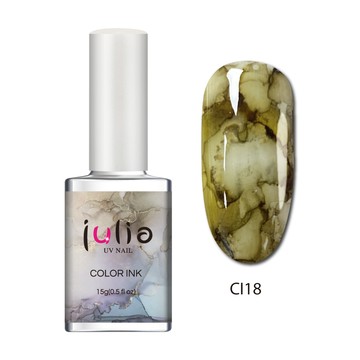 Julia 水墨暈染液 15ml-CI18莫蘭迪-煤竹色