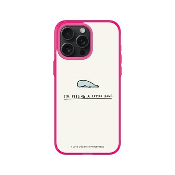 iPhone 15 Pro Max Clear 粉漾桃 - ilovedoodle (Lim Heng Swee) - I'm Feeling A Little Blue 鯨魚