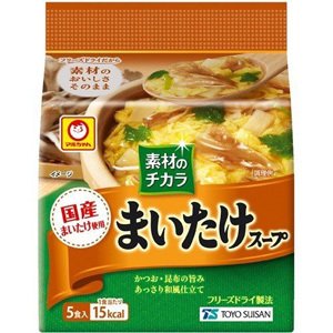 マルちゃん 素材のチカラ まいたけスープ (5食入) インスタントスープ