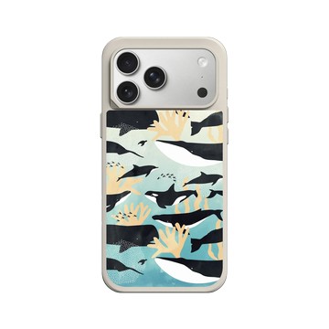 iPhone 17 Pro Max SolidX 貝殼灰 - 花生騷 WasangShow - 鯨魚海