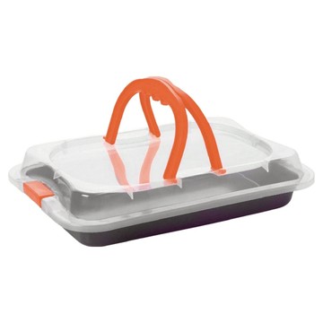EXCELSA 不沾深烤盤 附提蓋  1個  36 x 23 x 4.5cm